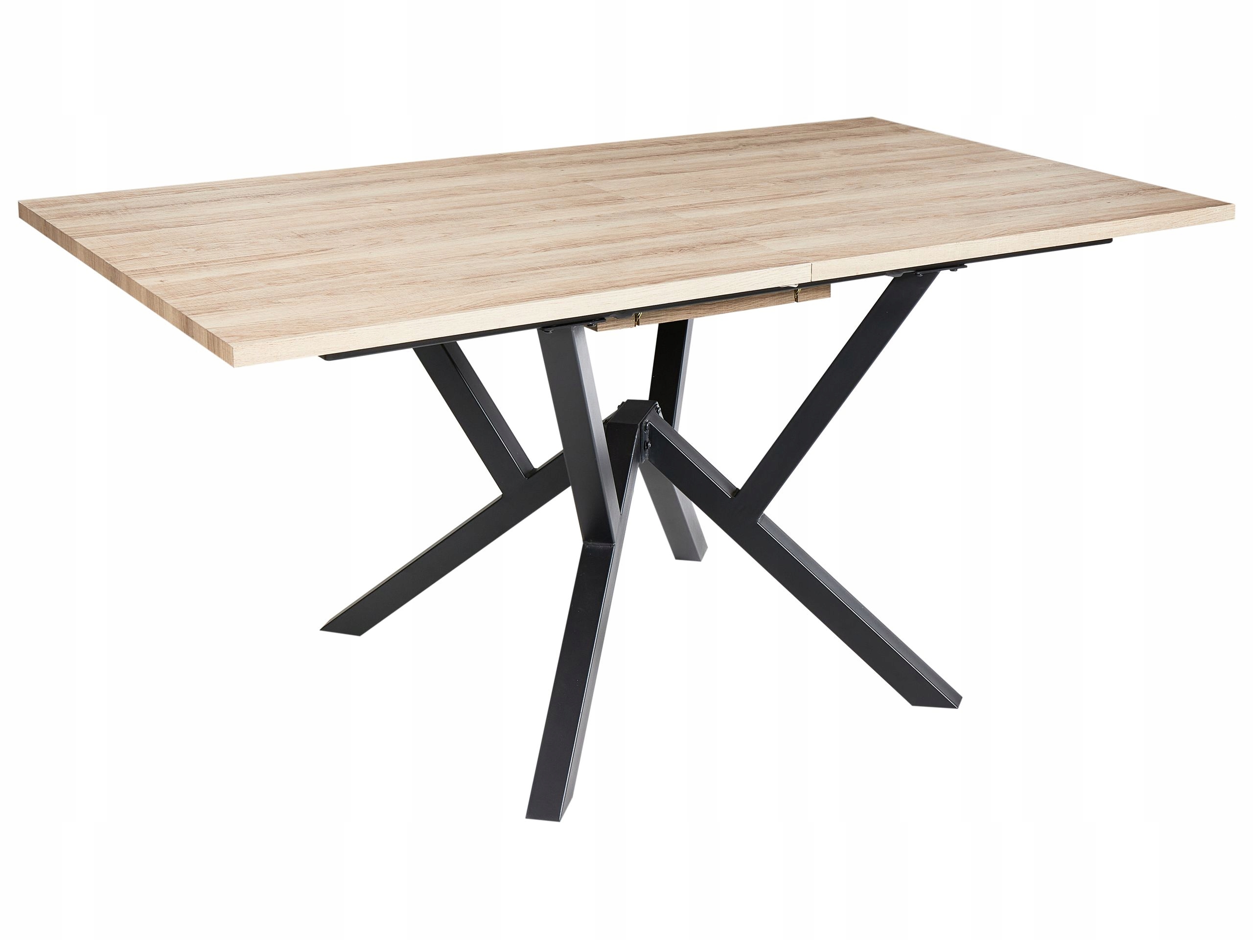 Stół do jadalni rozkładany ANSELL Jasnobrązowy 160/200 cm 90 cm – Elegancja i funkcjonalność w Twoim domu