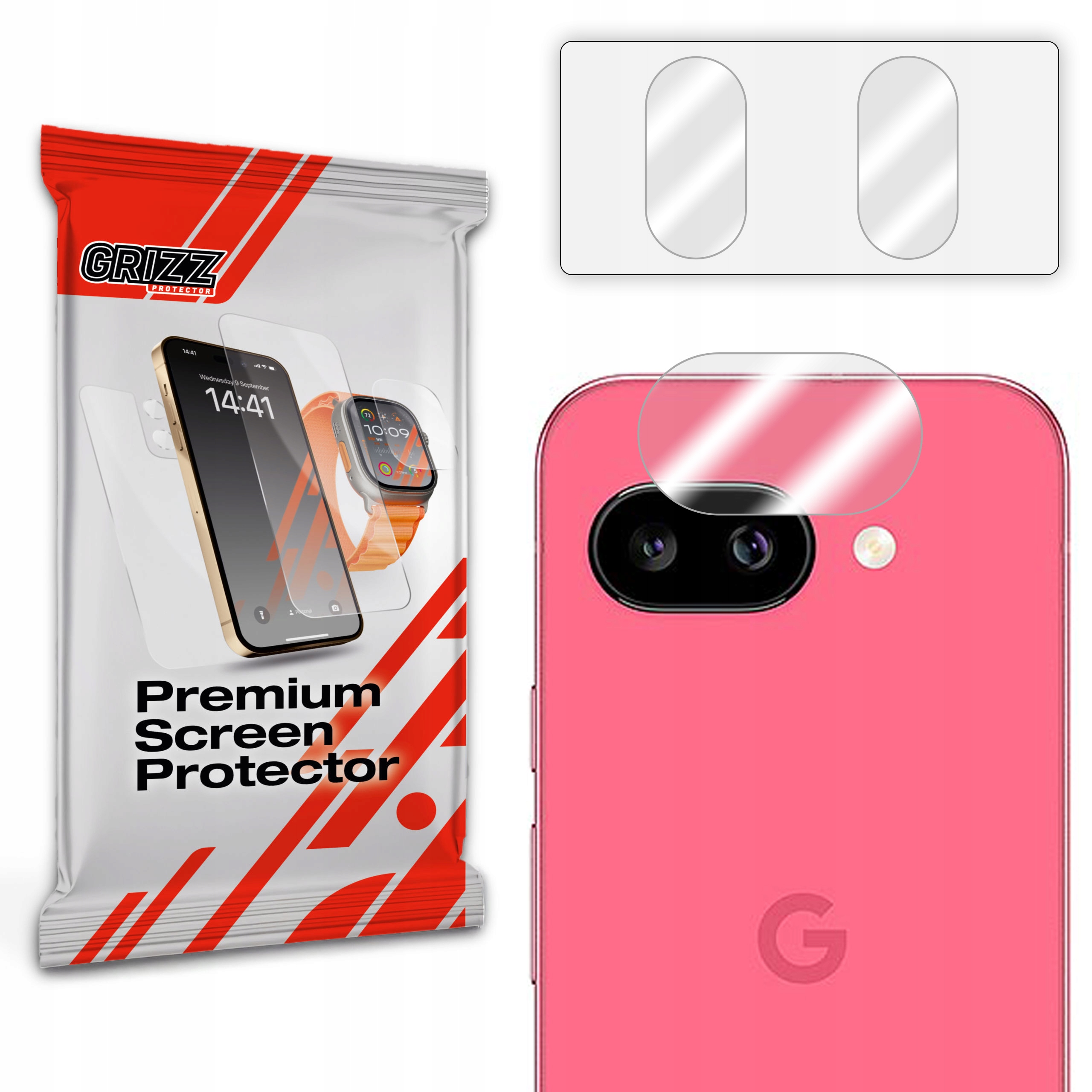 Szkło na aparat GrizzGlass HybridGlass Camera do Google Pixel 9a – Doskonała ochrona obiektywu