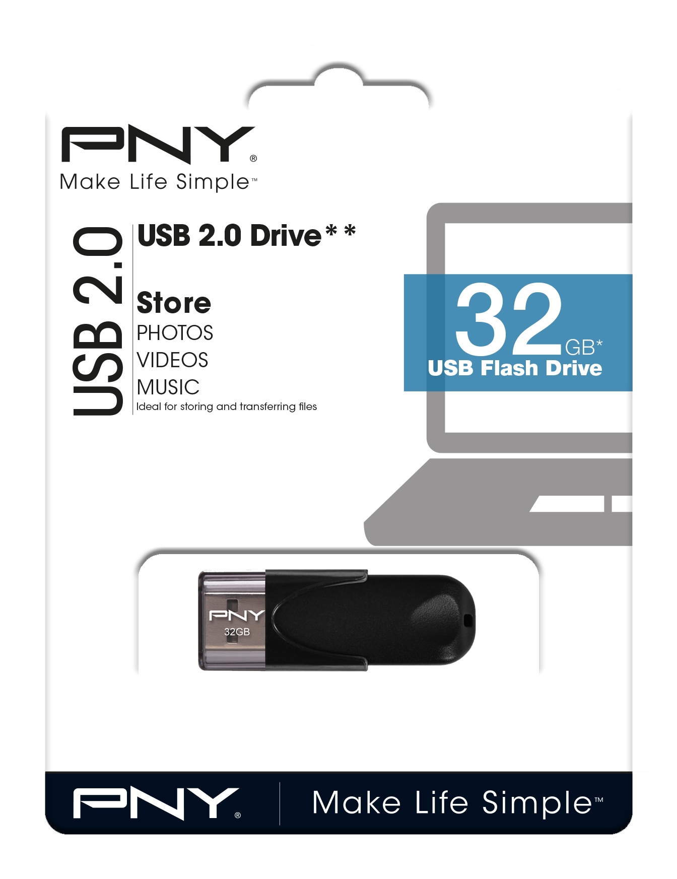 Pendrive PNY ATTACHE 4 32 GB USB 2.0 – Wygodne przechowywanie danych