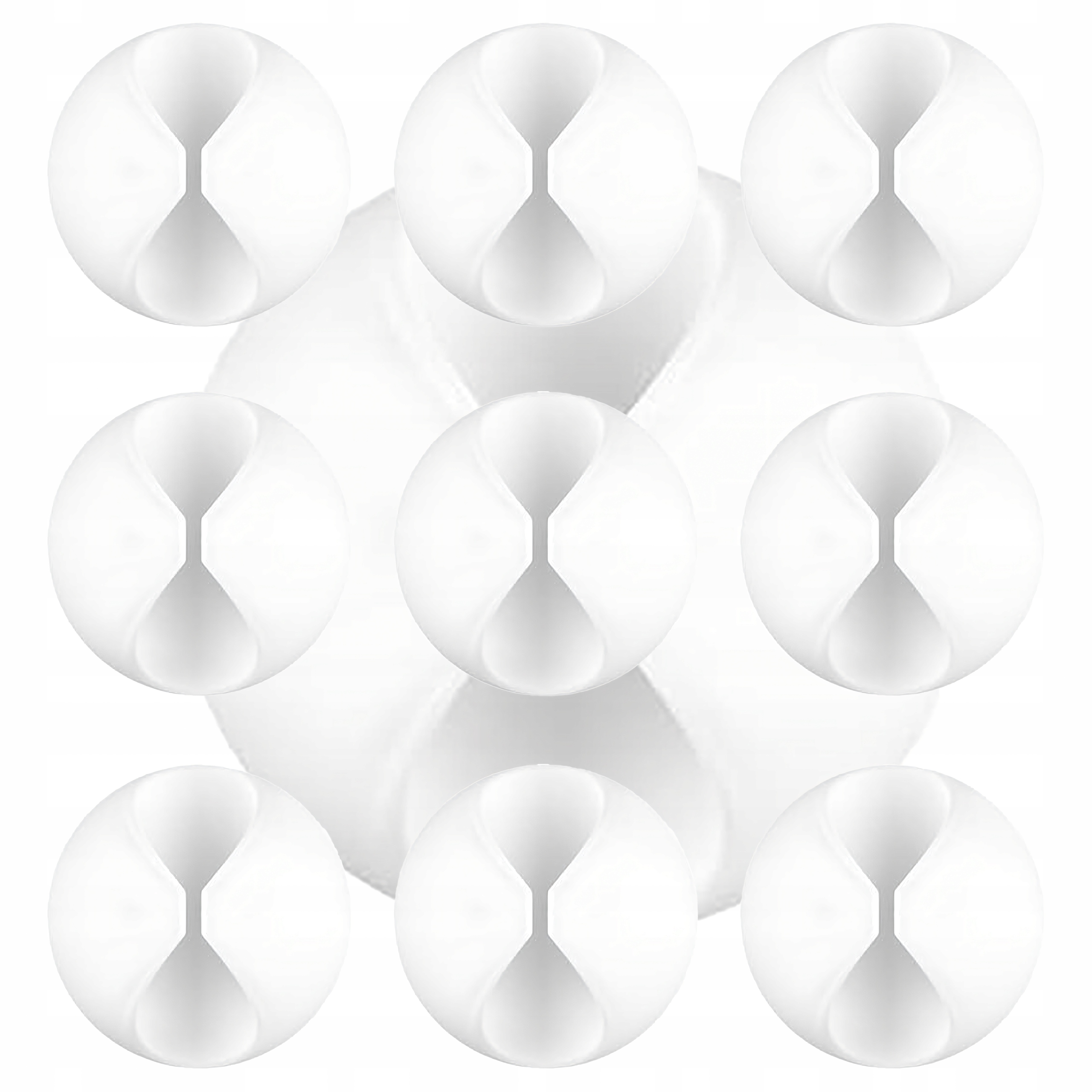 10 x Uchwyt Organizer Klips Wieszak do Kabli Przewodów Ozdób Mocny Biały – Idealne rozwiązanie dla porządku