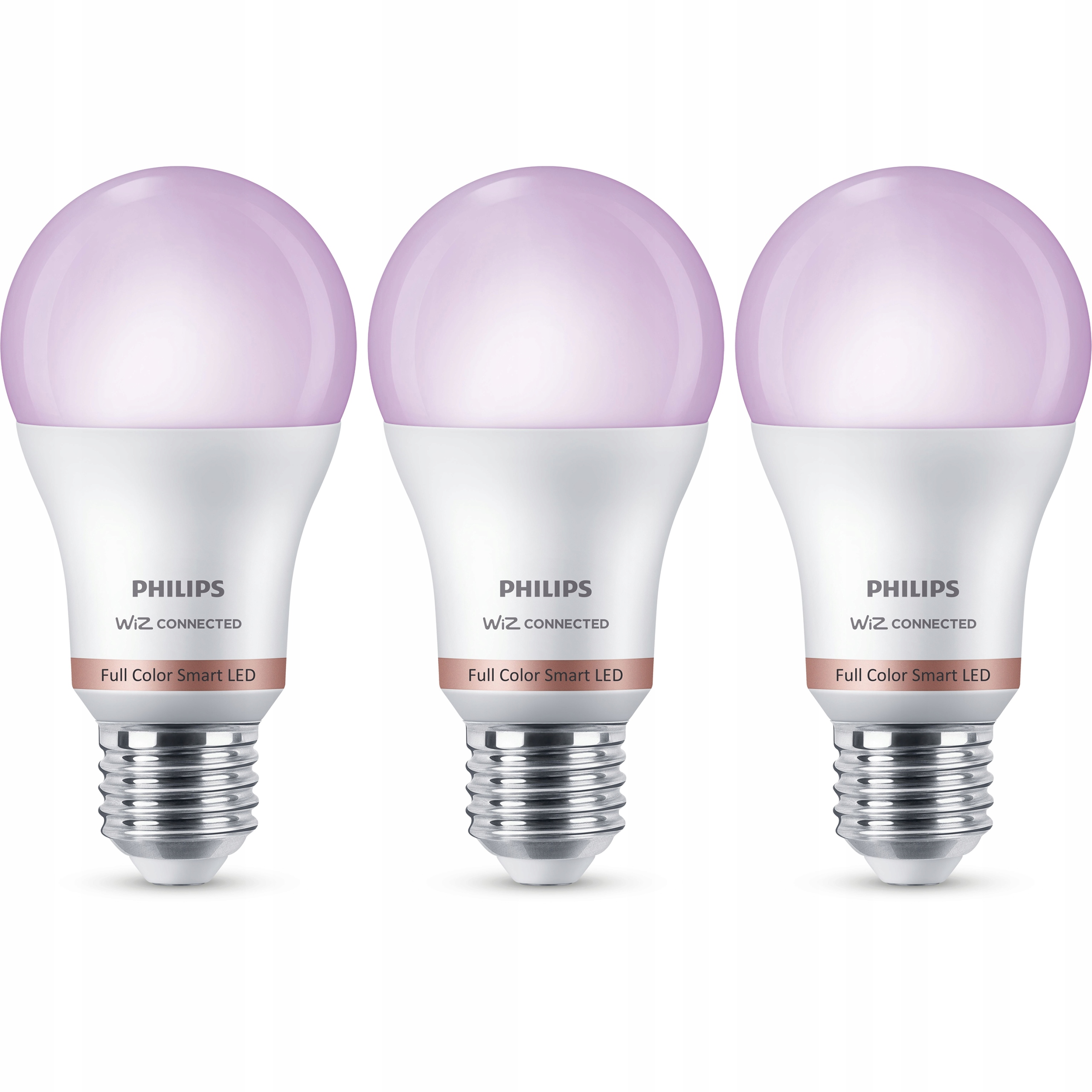 Ekonomiczny zestaw 3 żarówek LED E27 z technologią Wi-Fi