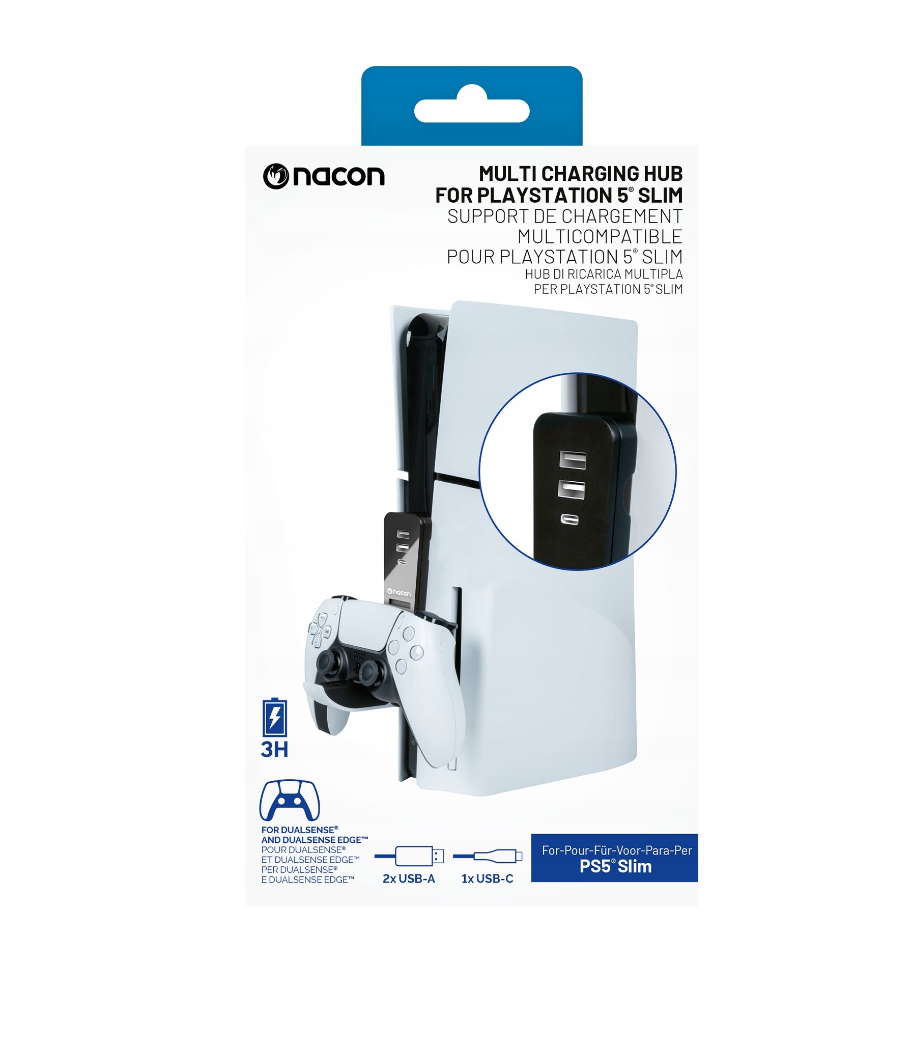 Stacja ładująca Nacon Dualsense dla konsoli PS5 Slim – Wygodne ładowanie kontrolerów