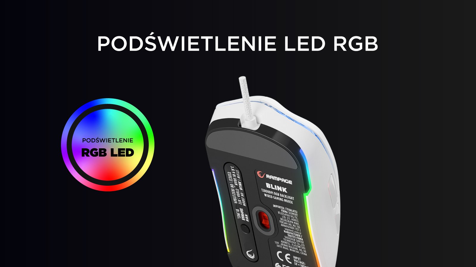 Najlepsza myszka gamingowa RGB biała