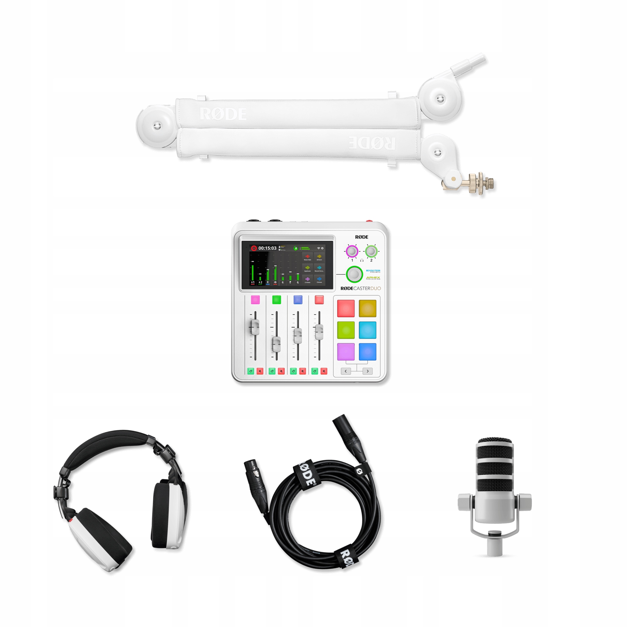 RODE Creator Bundle White – Kompletny zestaw do nagrywania audio