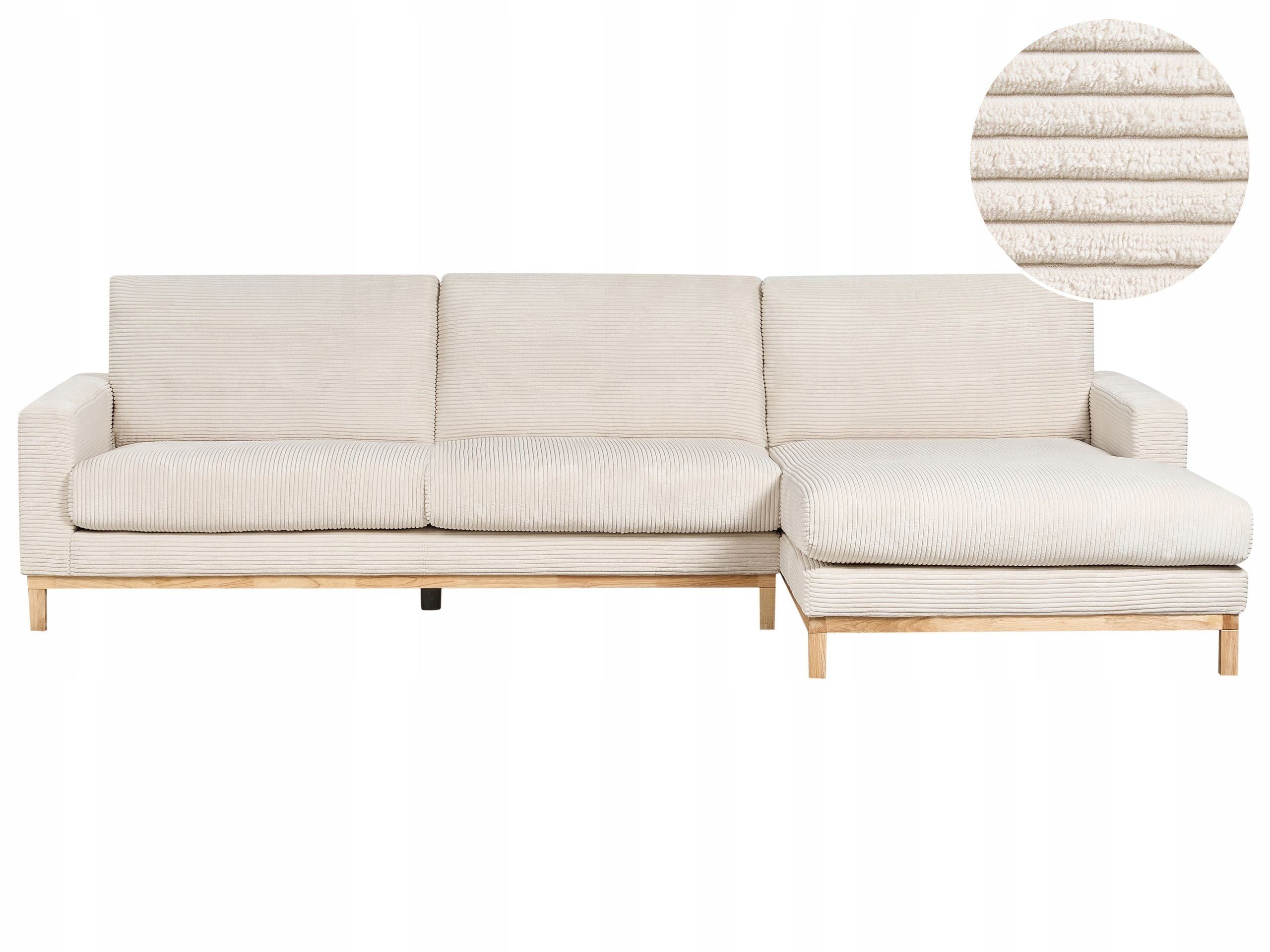 Wygodne siedzisko z miękkim sztruksem