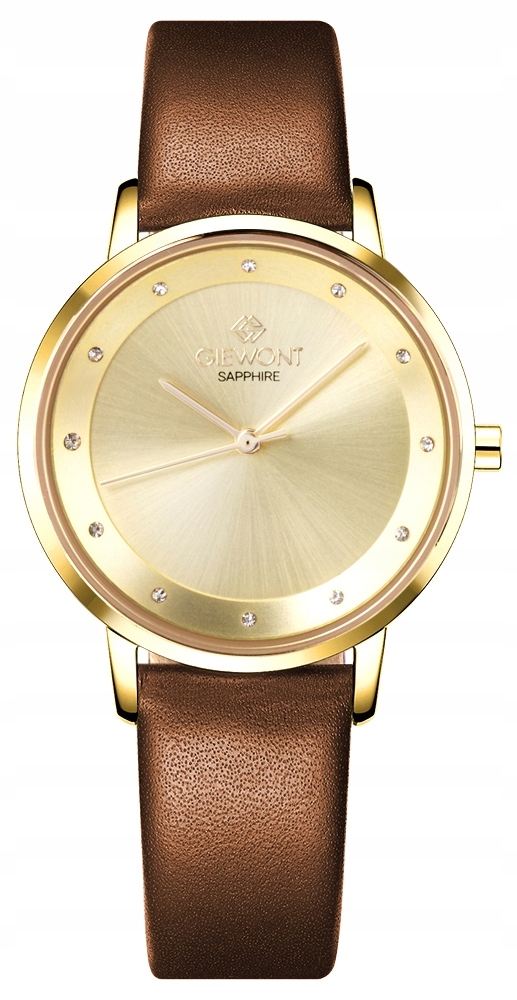 Zegarek Damski Giewont Sapphire Złoty GW4130-A2 – Elegancja na każdą okazję