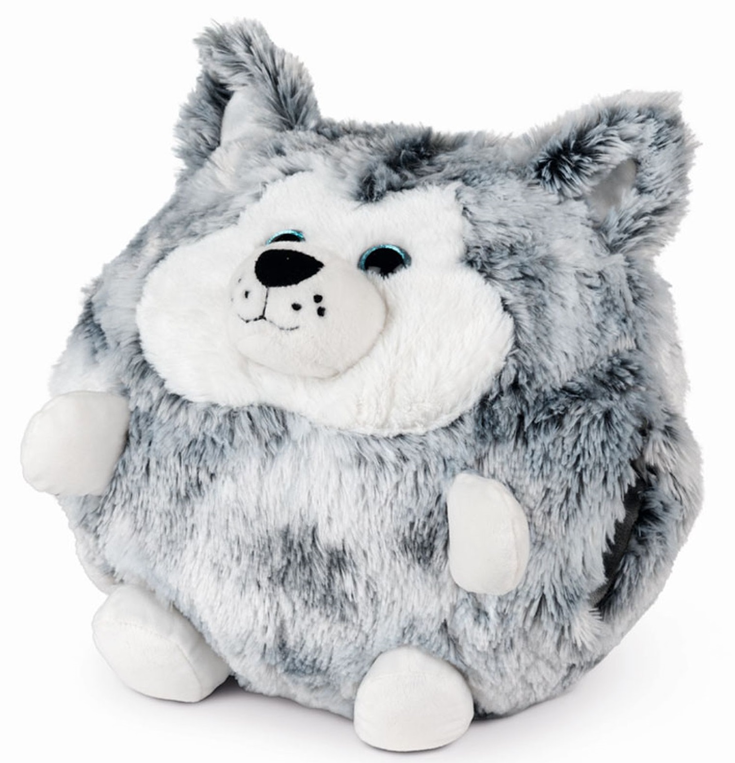 Pies Husky Poduszka i pluszowy ogrzewacz do dłoni Cozy Noxxiez HW702 – Doskonały przyjaciel dla Twojego dziecka