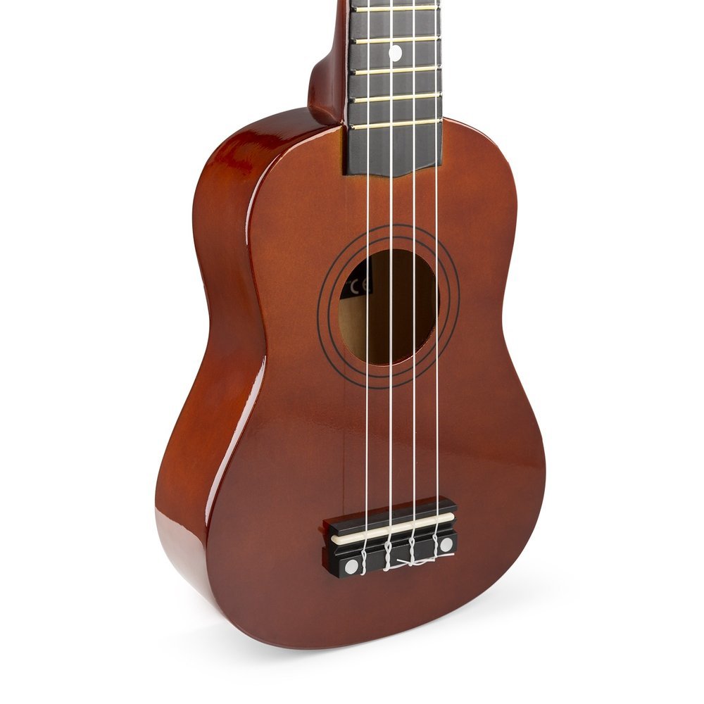 Zestaw: Ukulele sopranowe Max UKEY brązowe – Idealny instrument dla początkujących