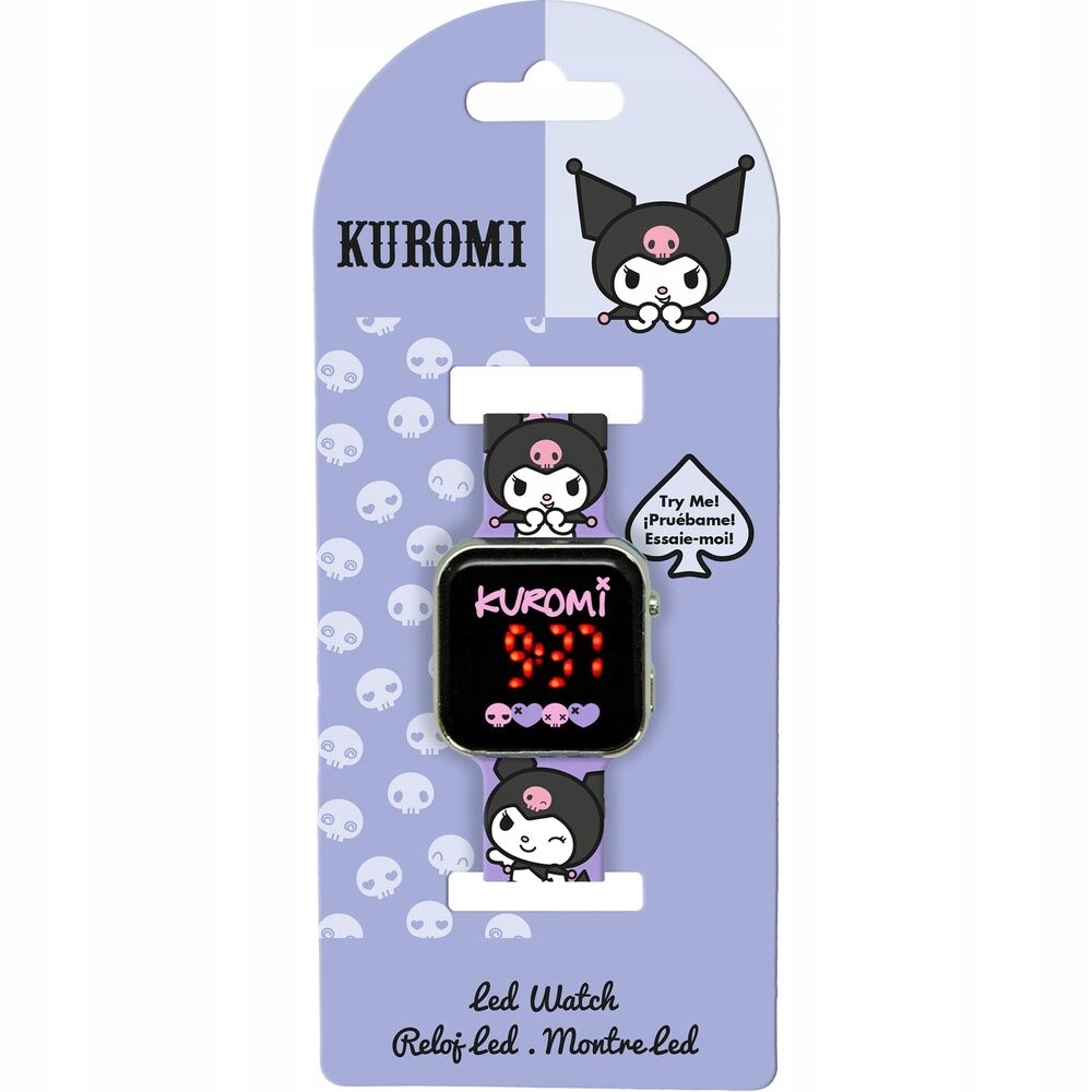 Zegarek LED Kuromi Hello Kitty – Idealny dla małych miłośników