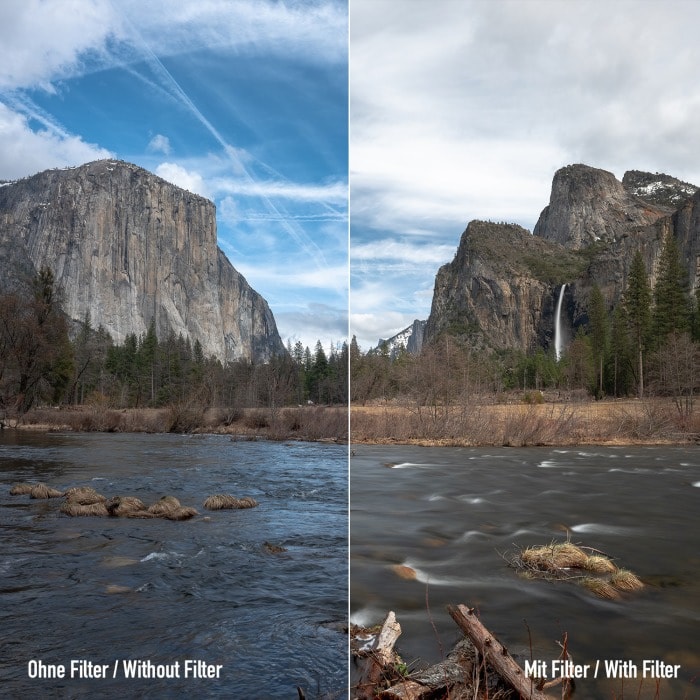 Idealny do fotografii krajobrazowej – Uwydatnia błękit nieba i zieleń natury