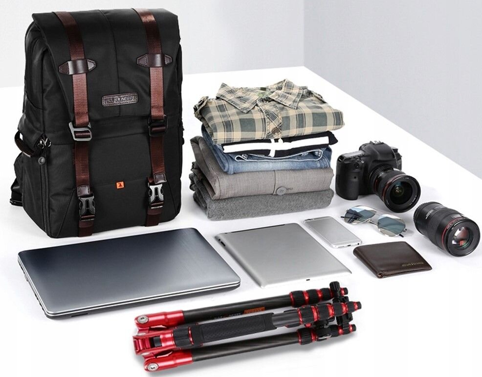 Przestronność i pojemność 20L – Doskonały na aparat, laptopa i akcesoria
