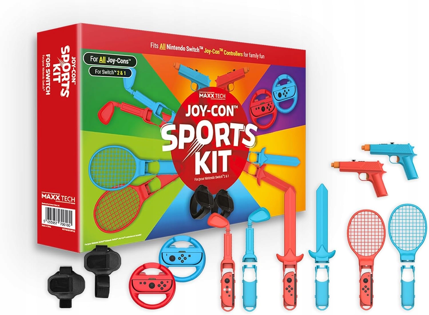 Joy-Con Sports Kit SWITCH 2&1 – Rozszerz swoje możliwości gry