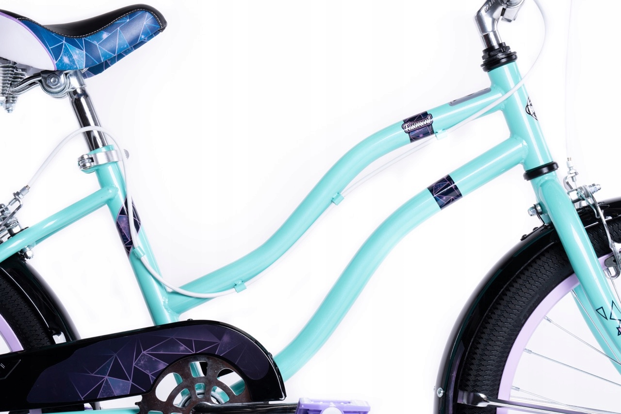 Stylowy design i kolorystyka – Niebieskozielony i fioletowy