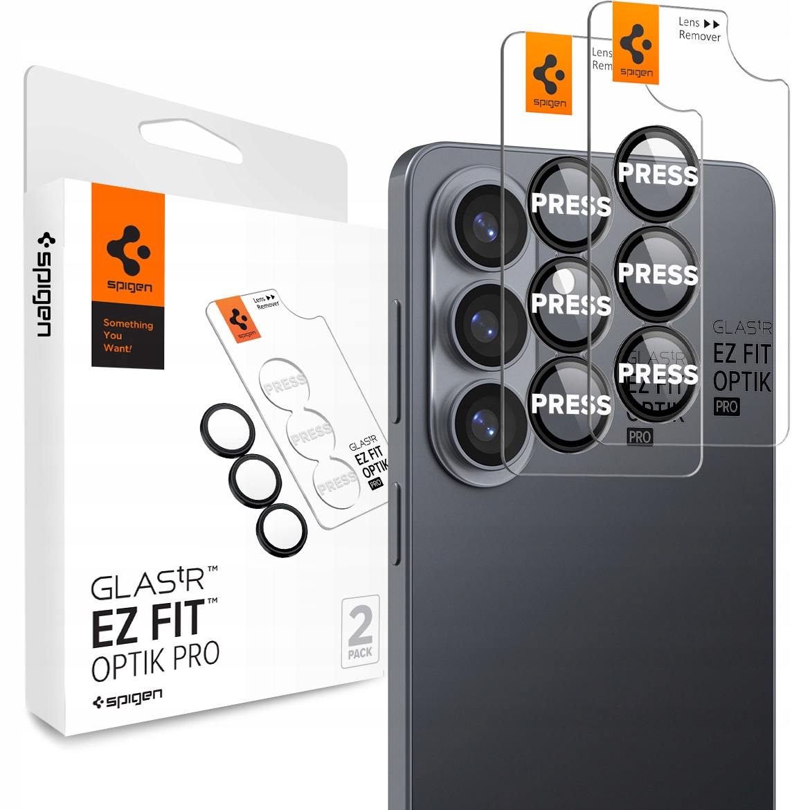 Osłona aparatu Spigen Glas.Tr Ez Fit Optik Pro HD 2-pack na Samsung Galaxy S26+ – Doskonała ochrona dla Twojego telefonu