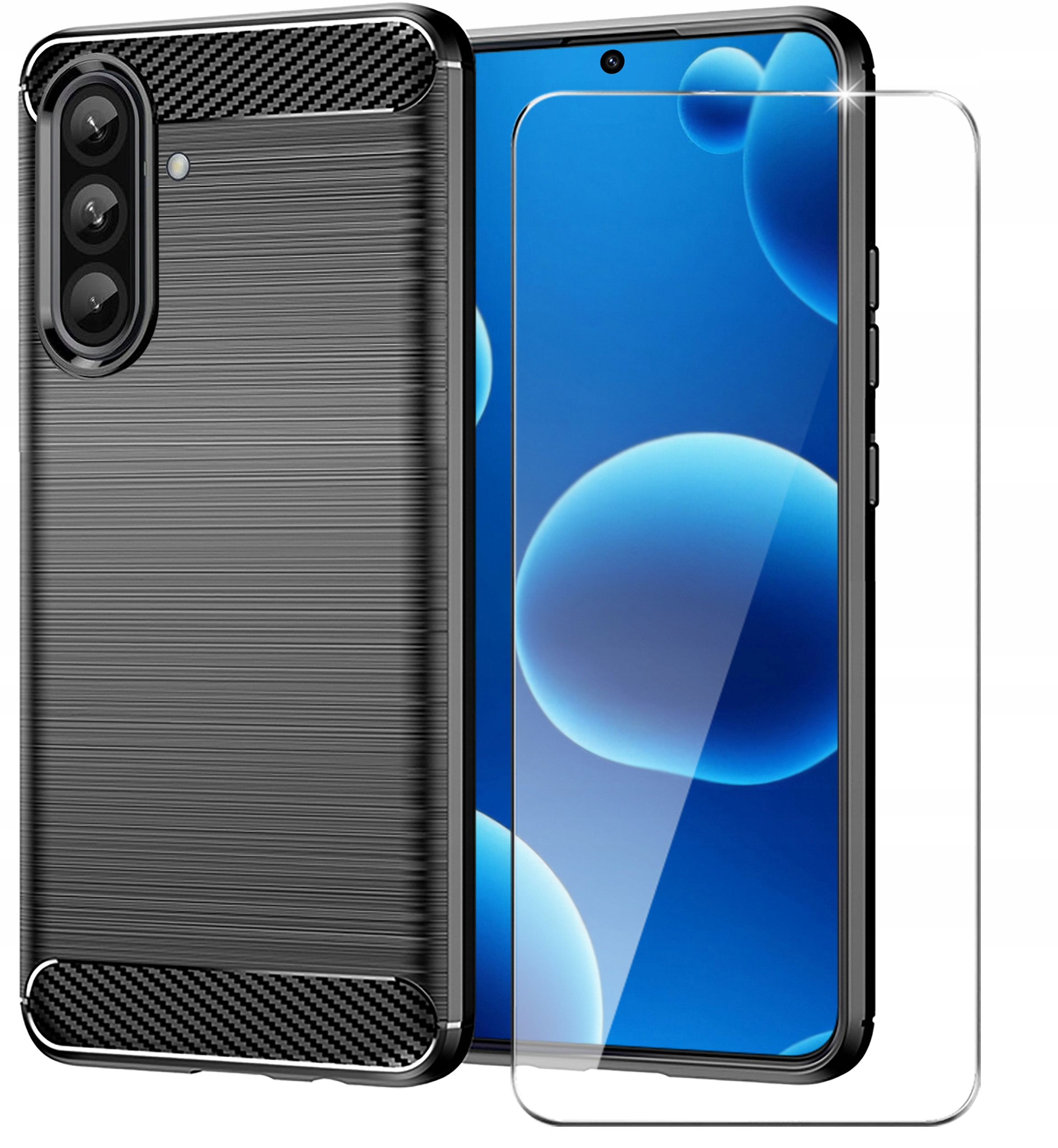 Etui do Samsung A56 5G Pancerne Carbon CASE – Ochrona i styl w jednym
