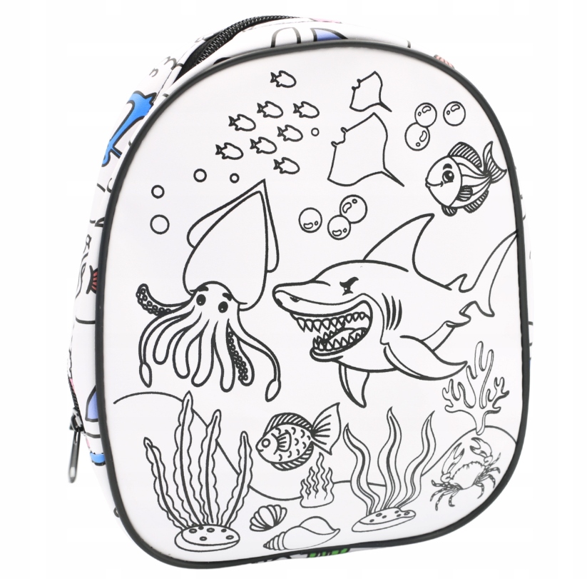 Motyw oceanu – unikalny design plecaka do malowania