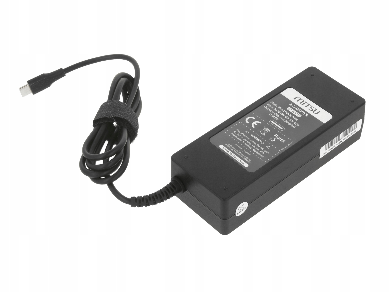 Wysoka moc 87W – Efektywne ładowanie