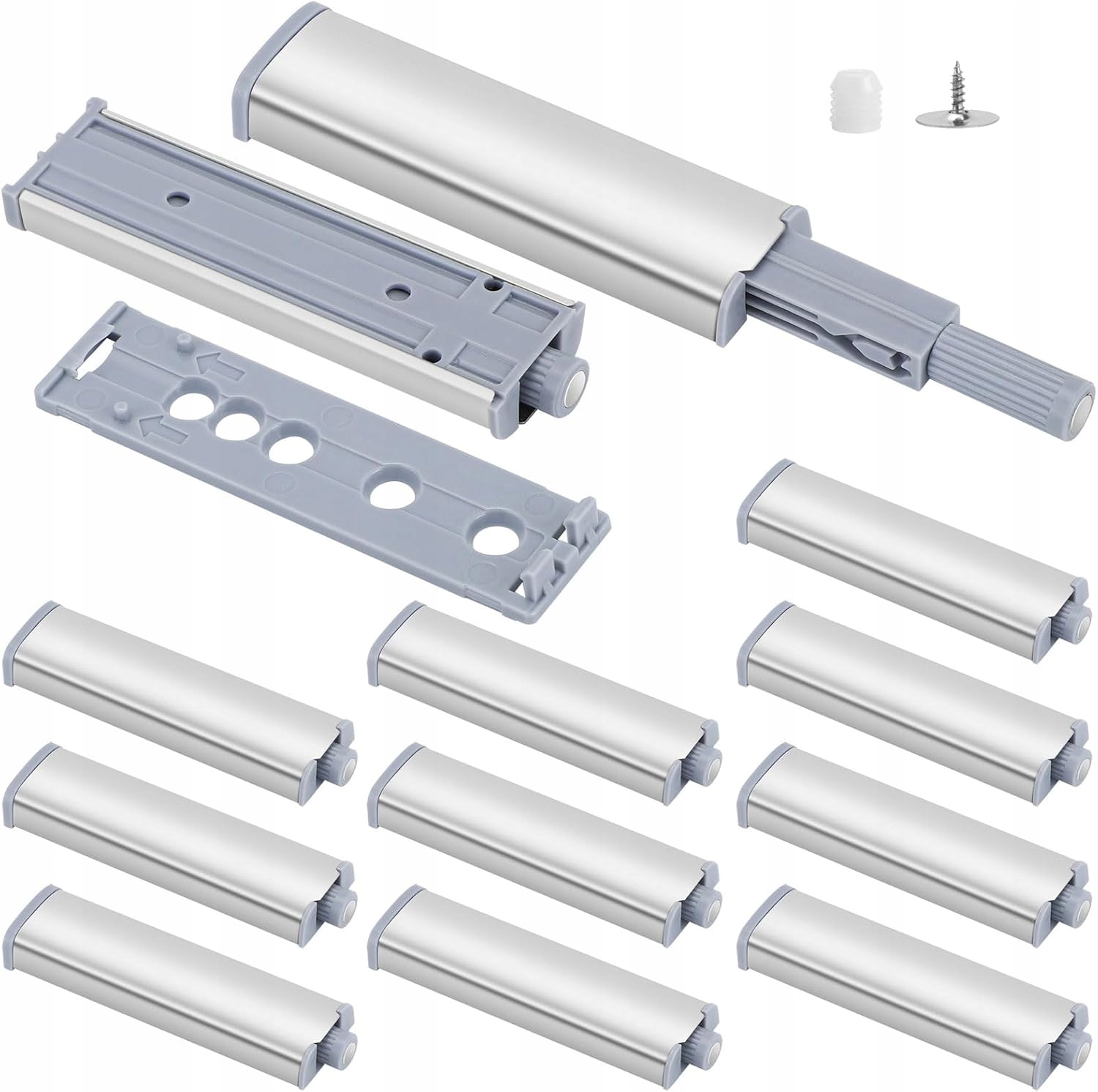 Zatrzaski Push to Open – Komplet magnetyczny do szafek 8 szt.