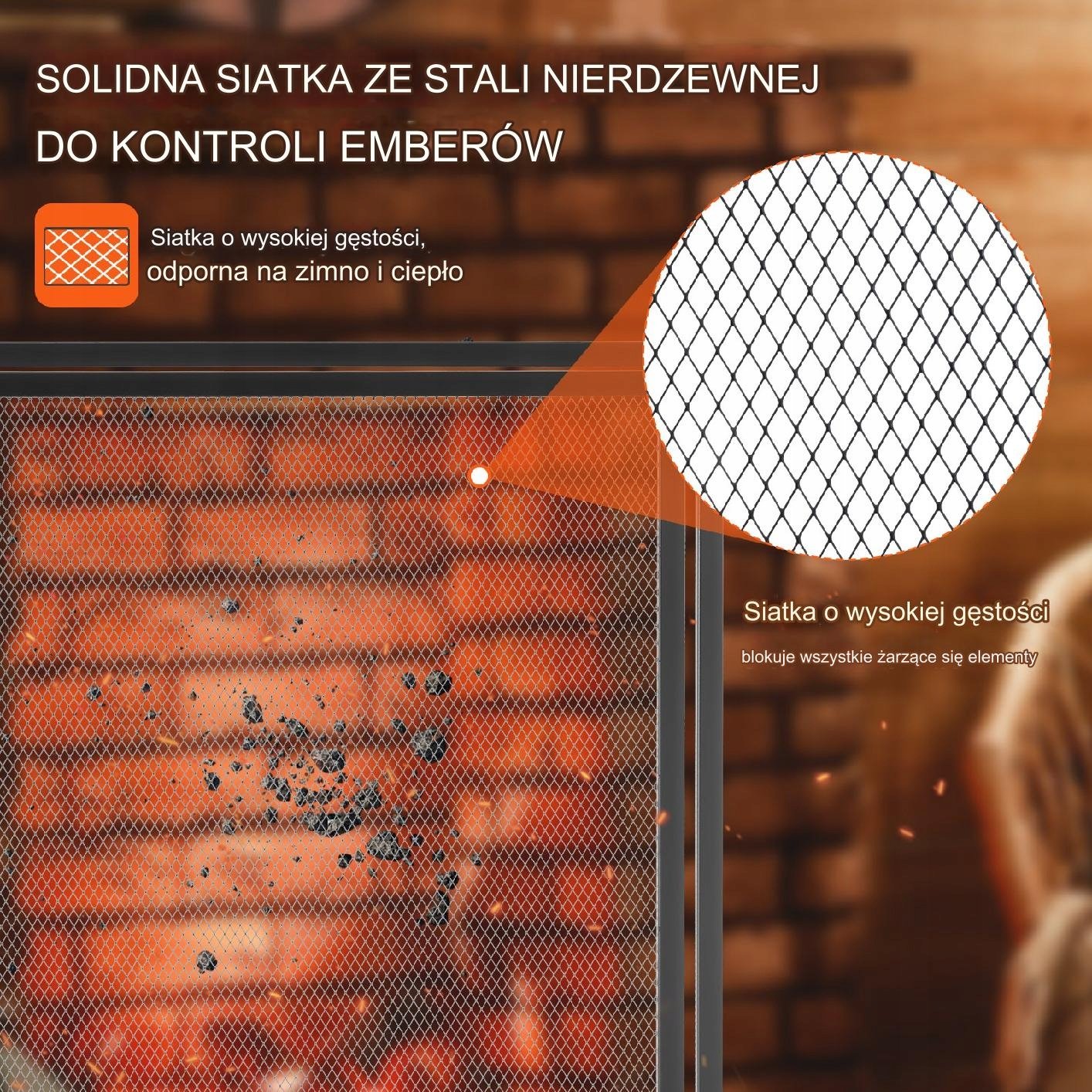 Wysokiej jakości konstrukcja z siatki ze stali nierdzewnej