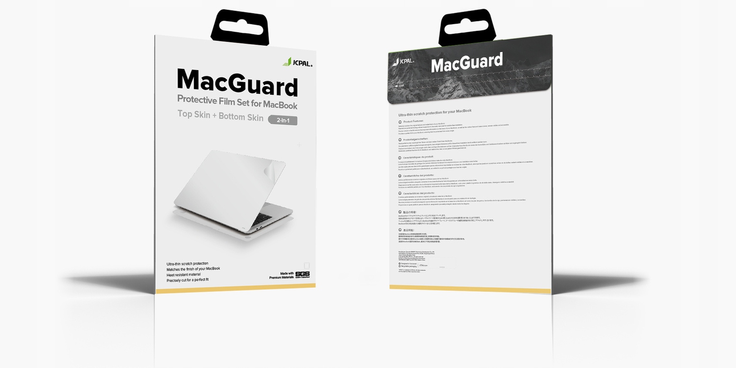 JCPal MacGuard Two-in-One Skin Set – Ochrona dla MacBook Pro 14