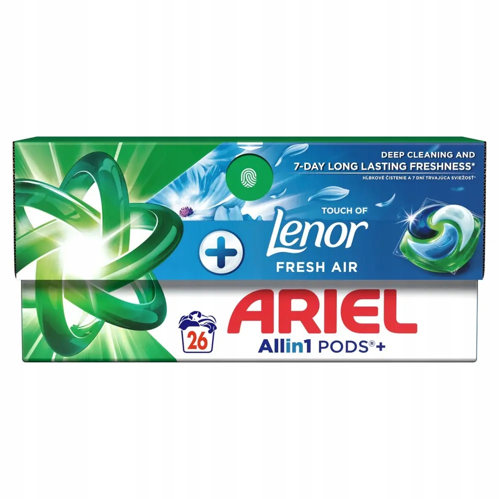 Kapsułki do prania ARIEL Fresh Air 26 szt. – Doskonała świeżość i czystość