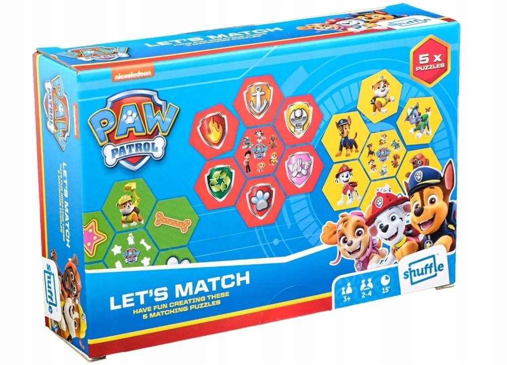 Shuffle - Paw Patrol Let's Match – Gra edukacyjna dla dzieci