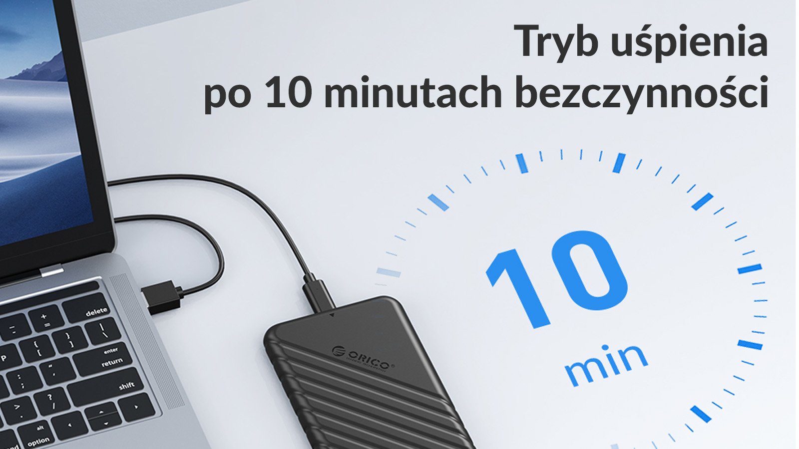Orico obudowa SSD/HDD tryb uśpienia