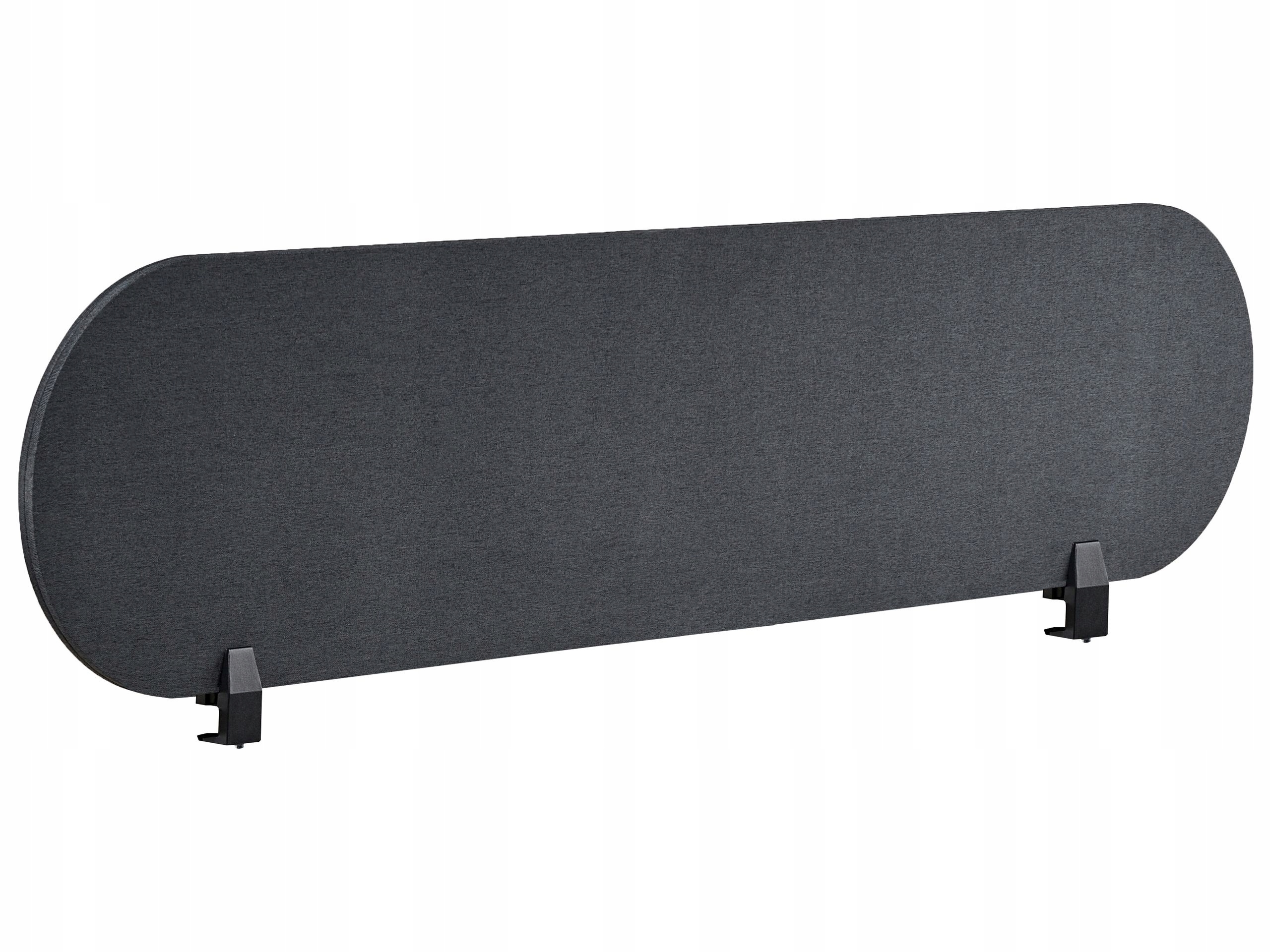 Przegroda na biurko 160 x 40 cm ciemnoszara SPARKY – Styl i komfort w Twoim biurze
