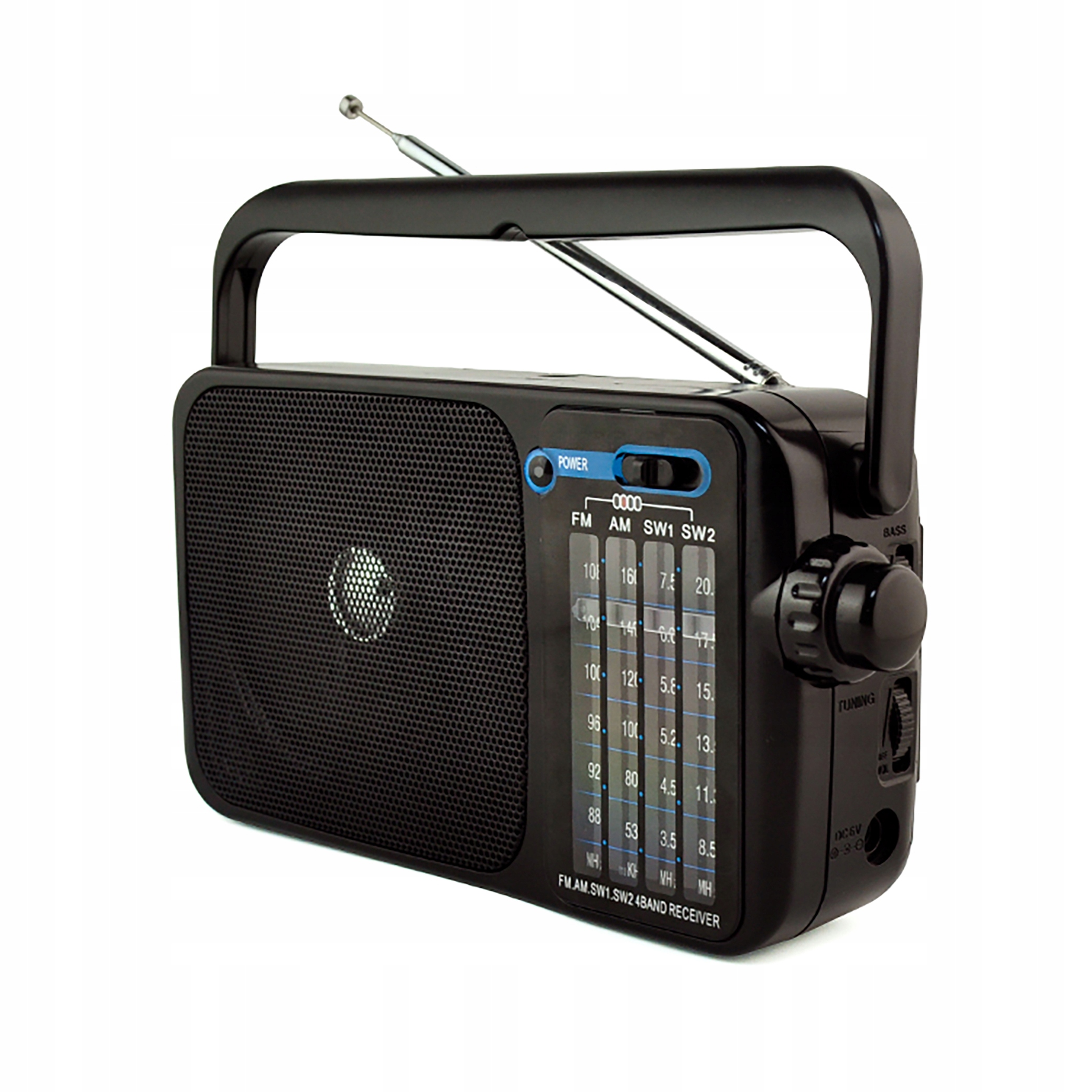 Radio sieciowo-bateryjne AM, FM RENEW FORCE – Przenośne radio do każdego pomieszczenia