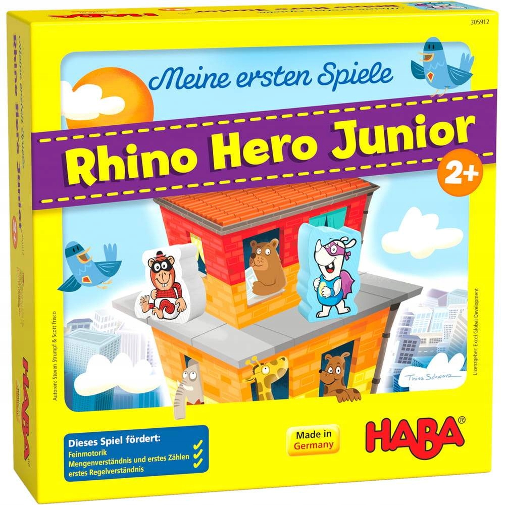 Haba Moje pierwsze gry - Rhino Hero Junior – Wspaniała przygoda dla najmłodszych