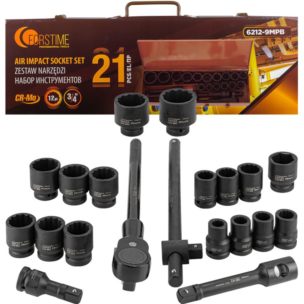 KLUCZE nasadki udarowe 3/4