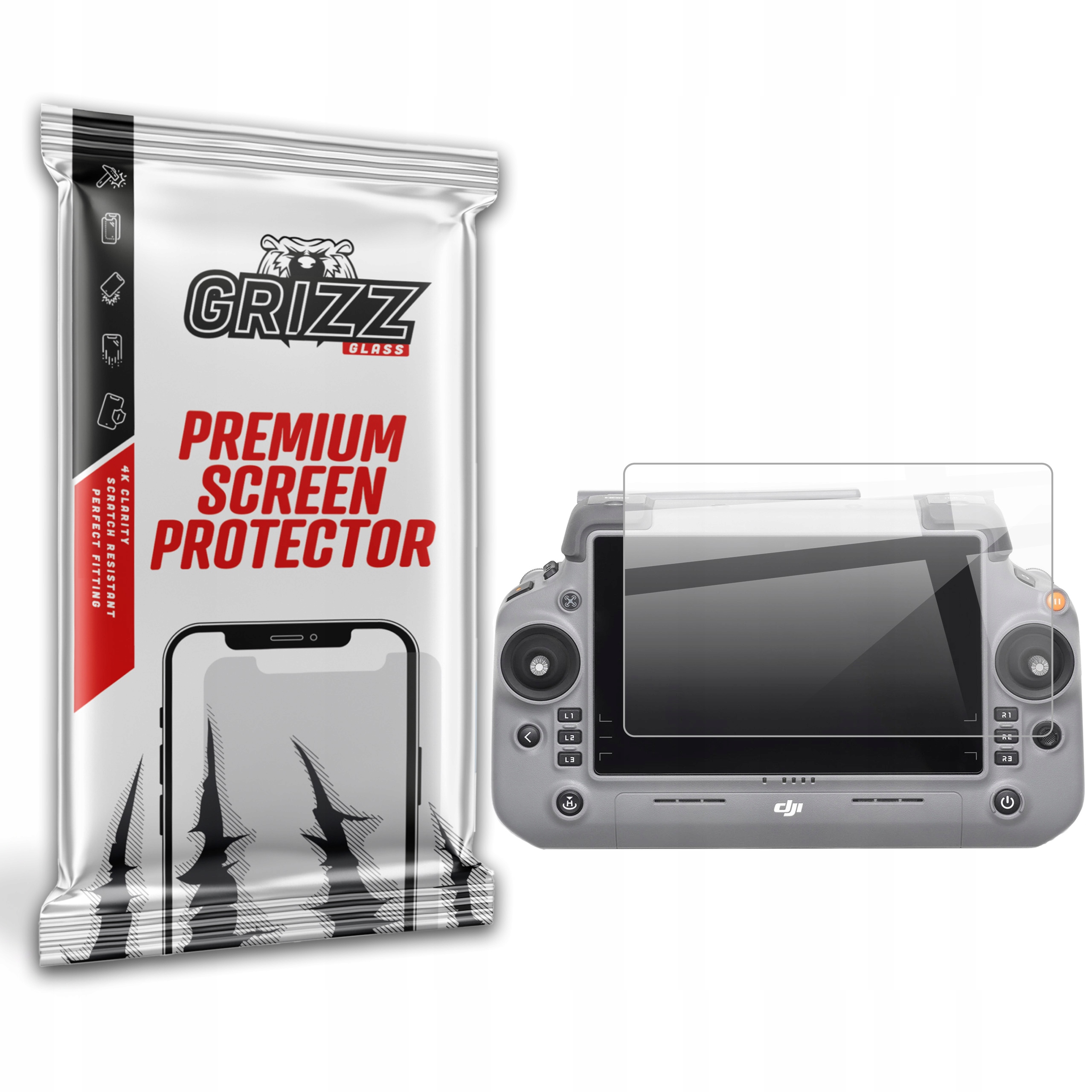 Folia ceramiczna GrizzGlass CeramicFilm do DJI RC Plus 2 Matrice 4 Series – Ochrona na najwyższym poziomie