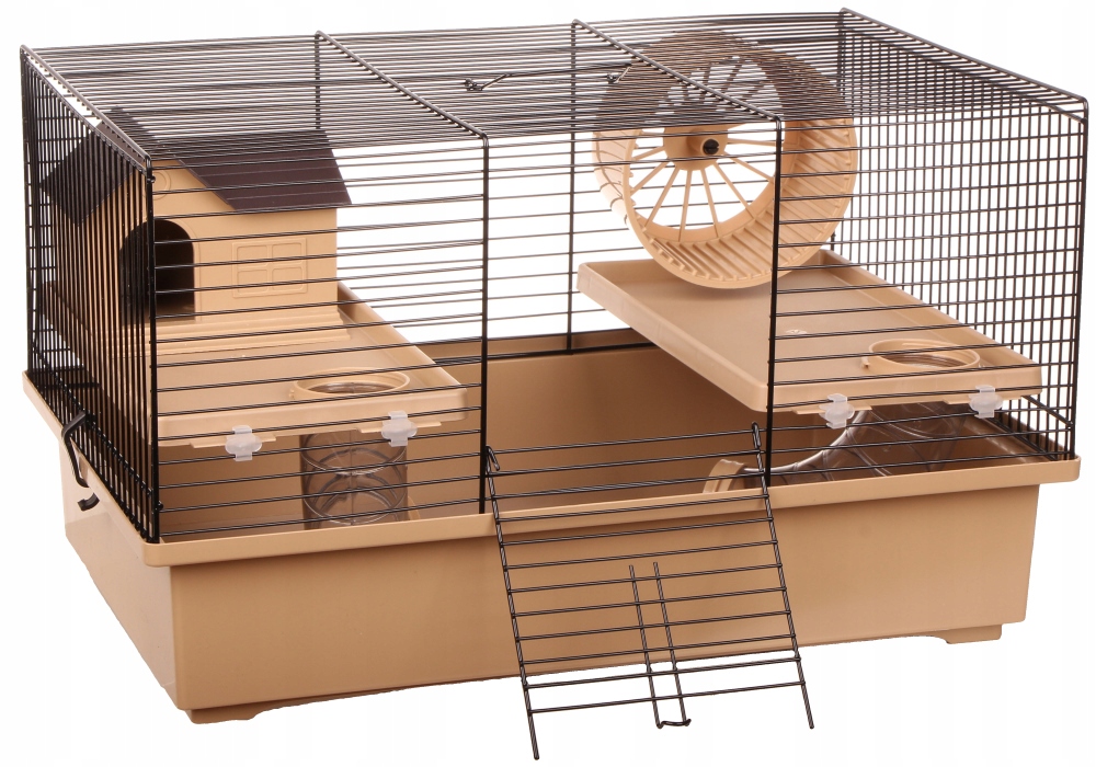 Klatka dla chomika i małych gryzoni z domkiem, kołowrotkiem i tunelami – Idealne miejsce dla Twojego pupila