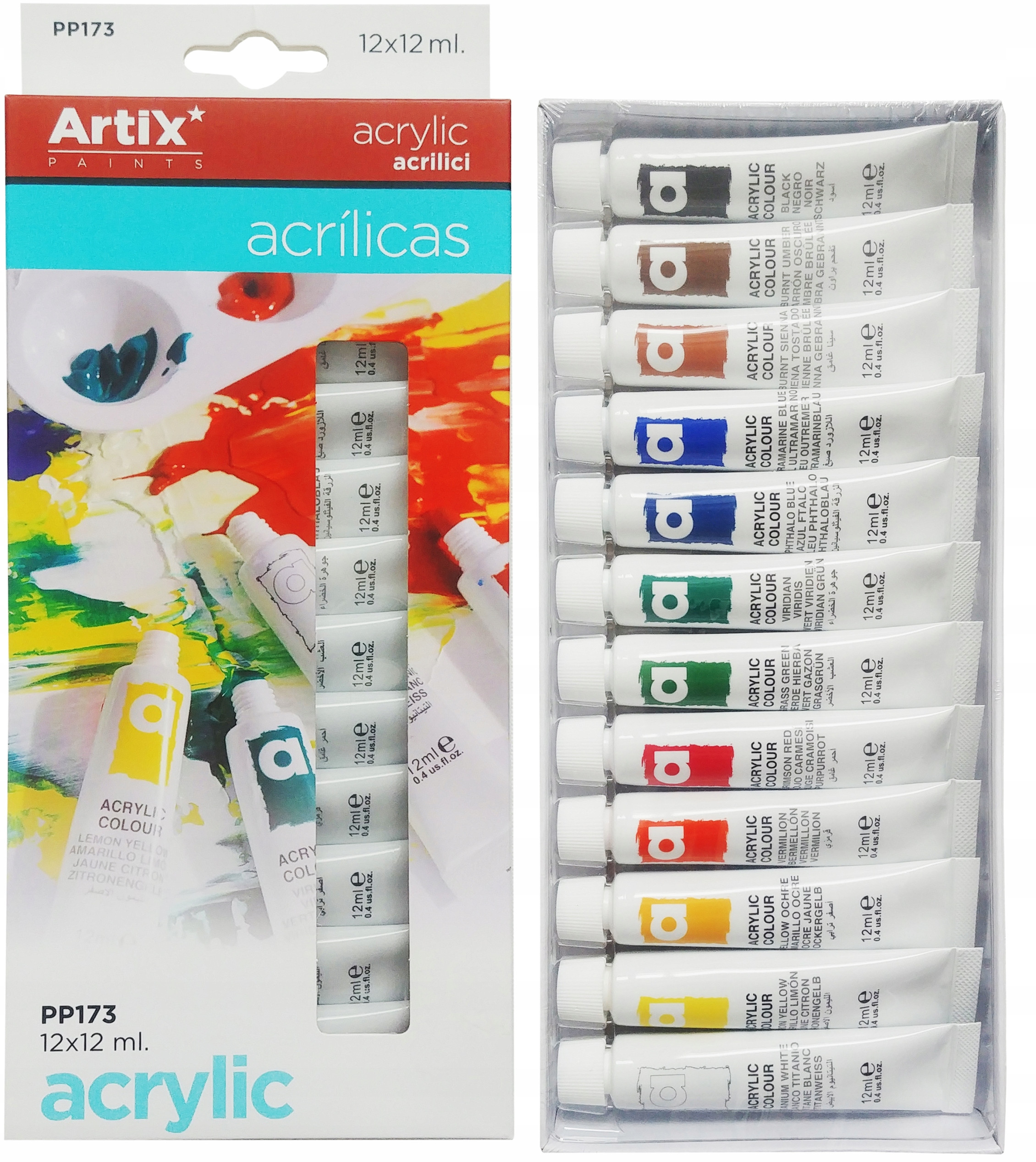 Zestaw 12 kolorów – Różnorodność dla małych artystów