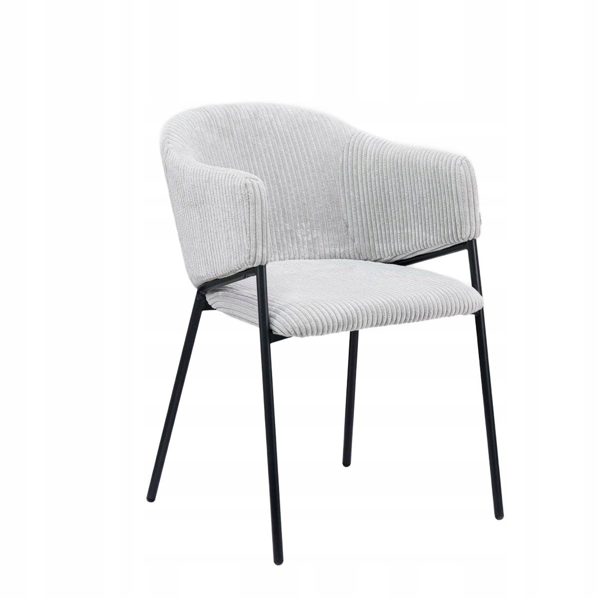 Krzesło sztruksowe PRAZER szare HOMLA – Elegancja i komfort w Twoim wnętrzu