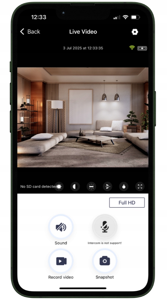 Zdalny podgląd na żywo w aplikacji mobilnej