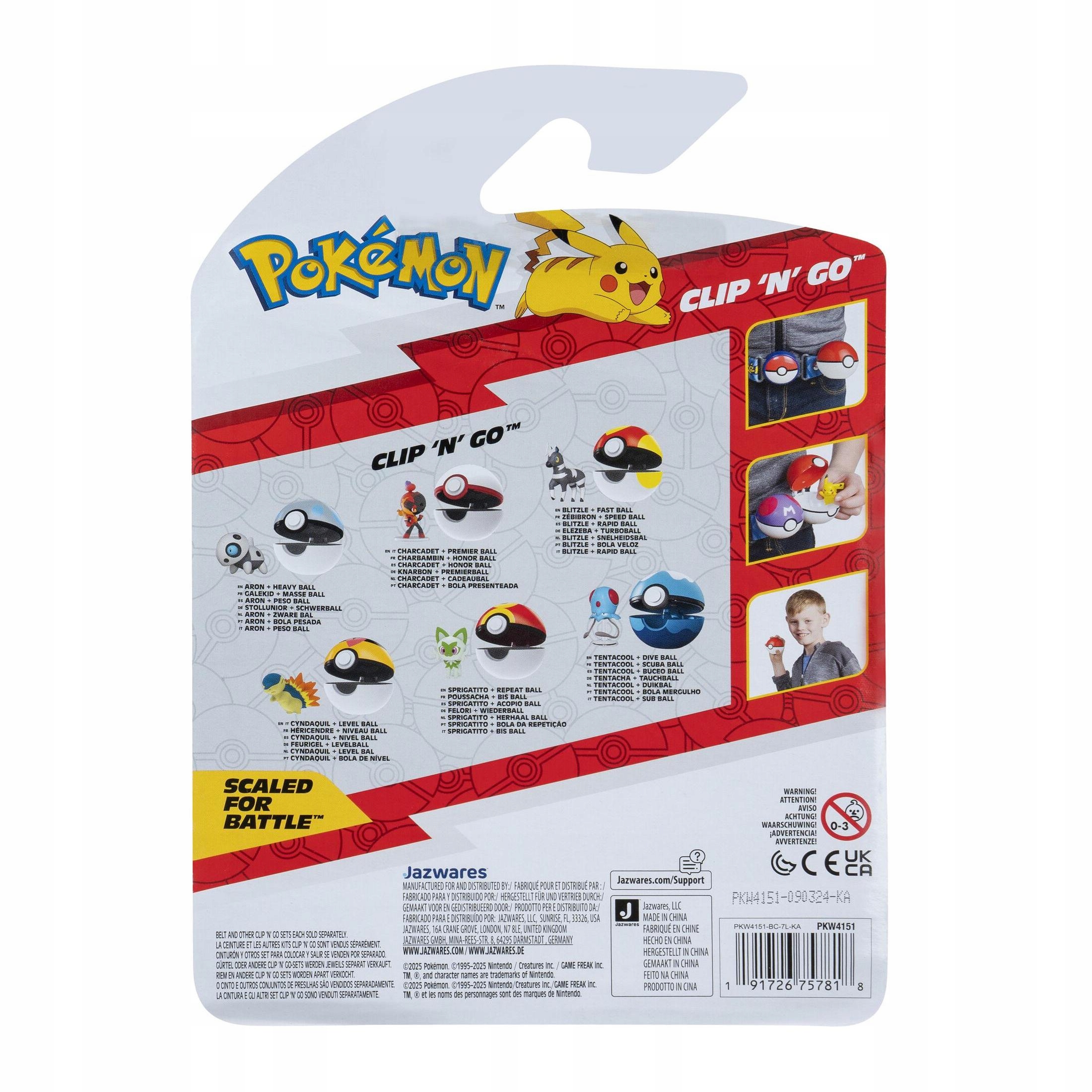 Zestaw zawiera figurkę oraz Pokeball – wszystko, co potrzebne do gry