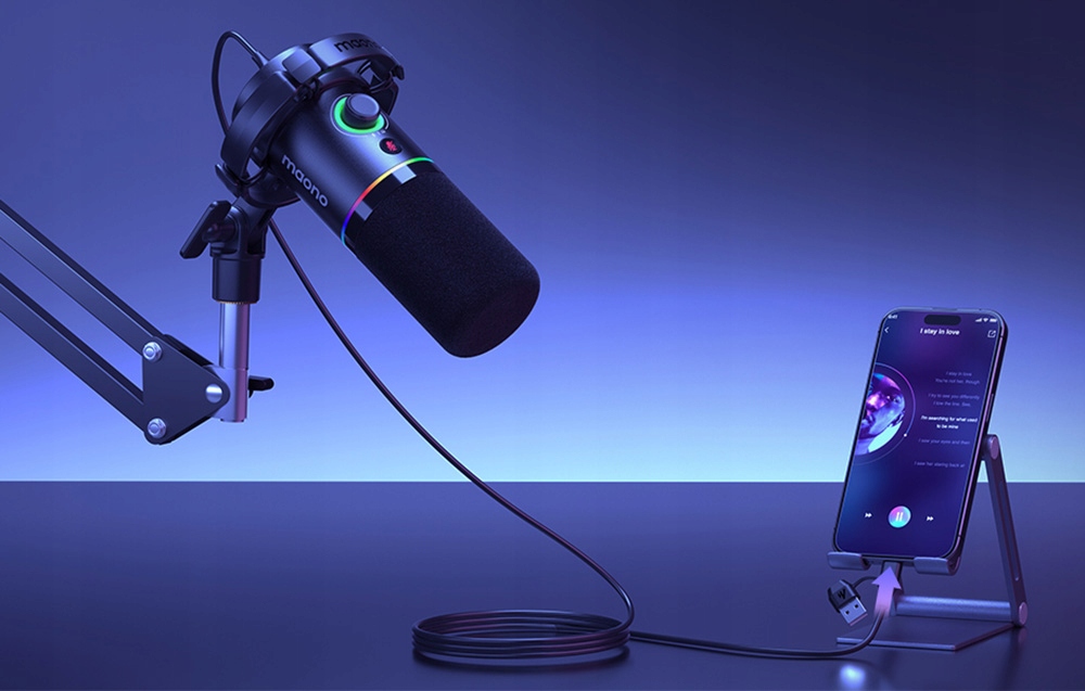 Mikrofon Dynamiczny Maono PD200XS – Doskonała jakość dźwięku dla gamerów i streamerów