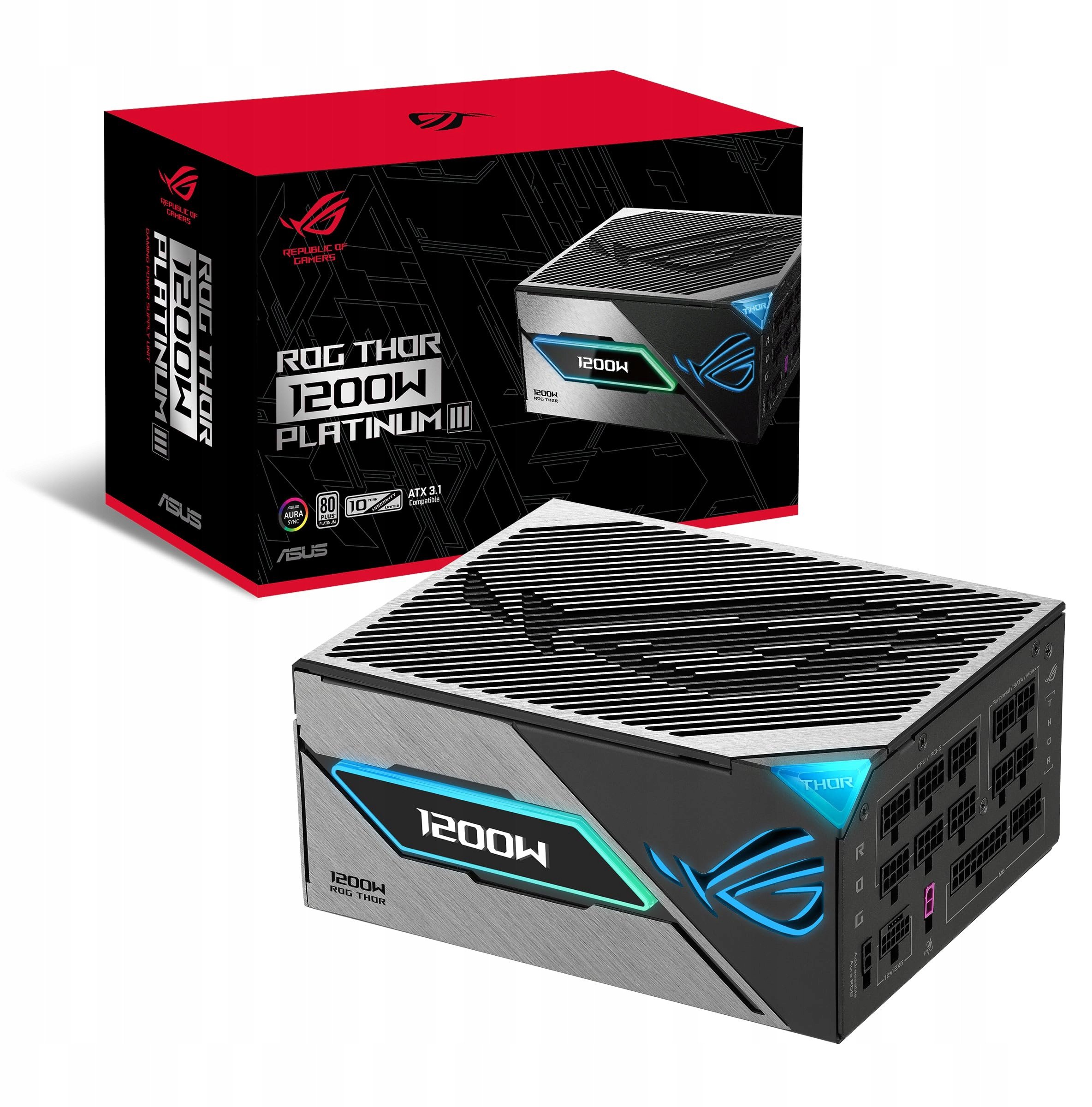 ASUS ROG Thor Platinum III – Zasilacz gamingowy o mocy 1200 W