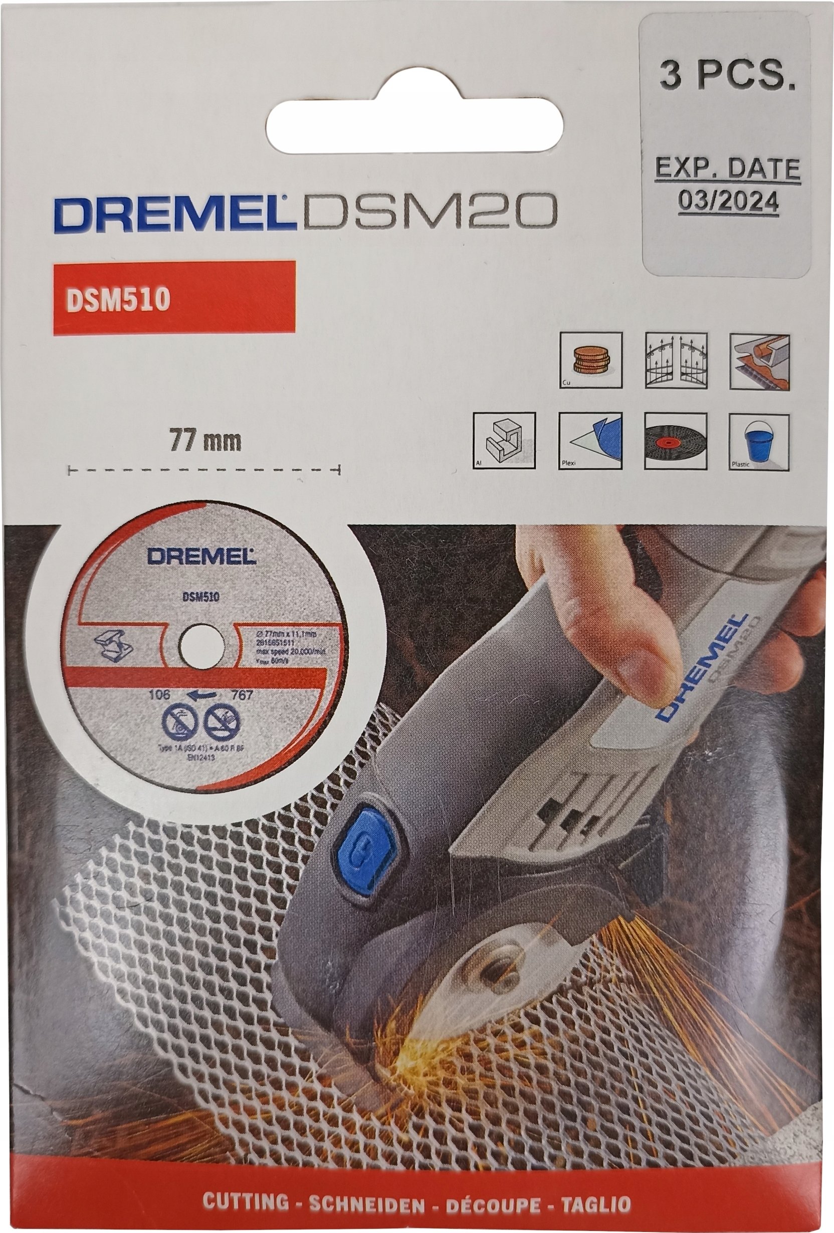Dremel DSM510 – Tarcza tnąca do metalu i plastiku