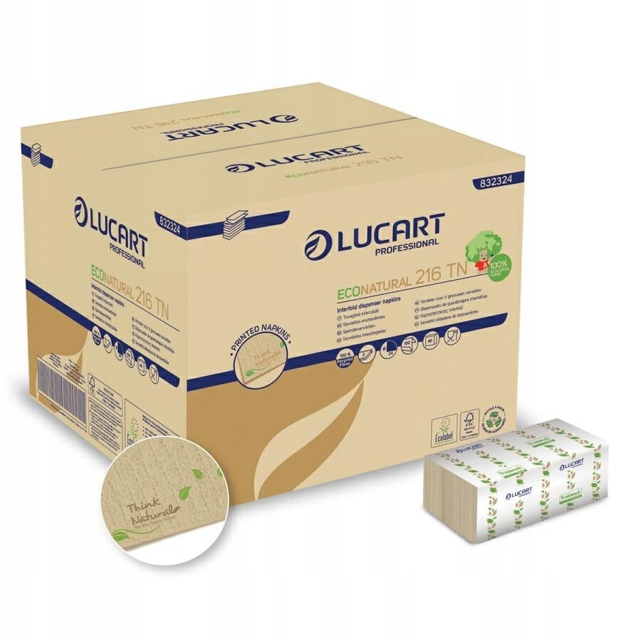 Lucart 216 TN – Ekologiczne serwetki z celulozy Fiberpack*