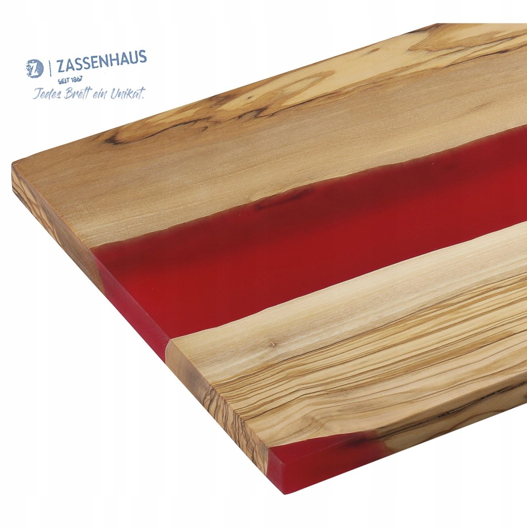 Ręcznie robiona deska z drewna oliwnego – Unikalny element dekoracyjny