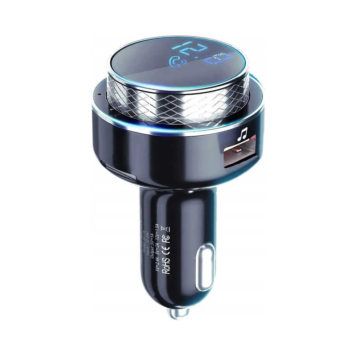 Transmiter FM 3mk Hyper Car BT5.0 QC 30W 2x USB – Muzyka w Twoim samochodzie