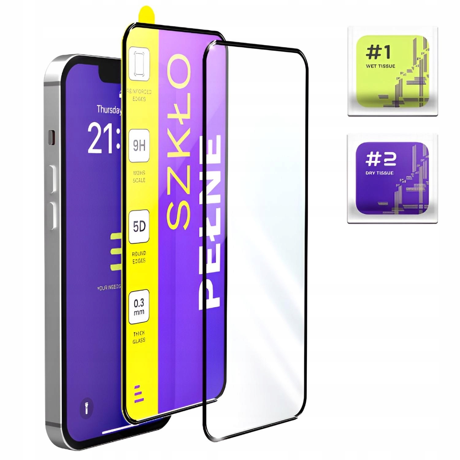2-PAK Szkło Hartowane Pełne Do Realme GT 6 – Najlepsza ochrona ekranu!