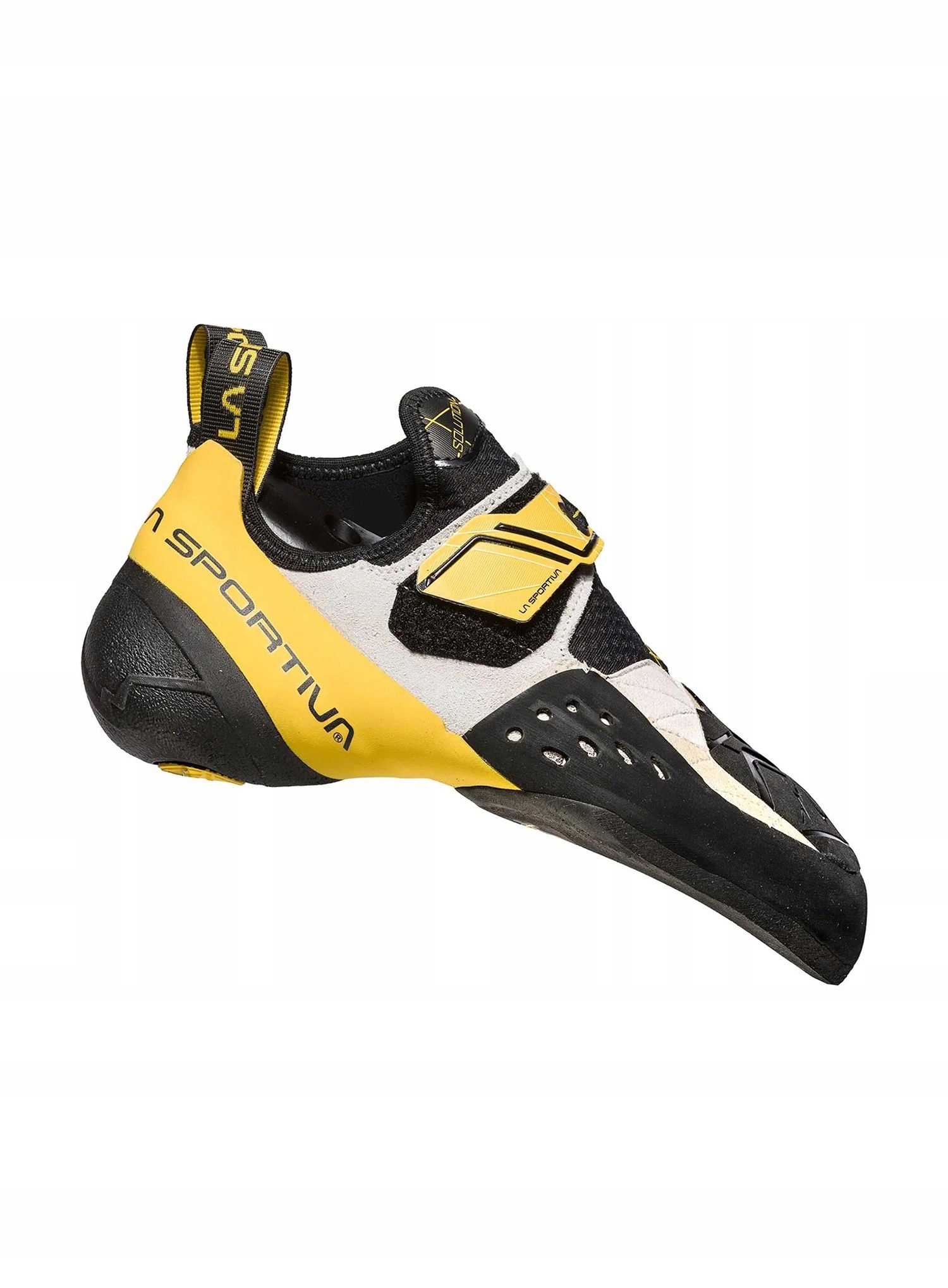 Buty wspinaczkowe La Sportiva Solution - yellow/white 38,5 – Idealne dla ambitnych wspinaczy