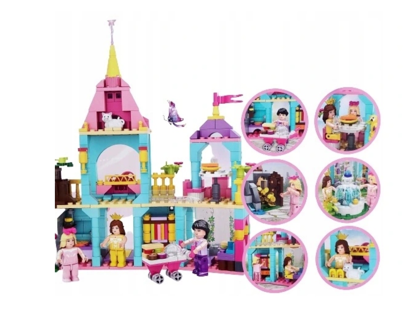 Zestaw 631 klocków do budowy zamku