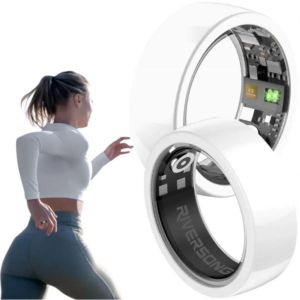 Riversong smart ring Trinity biały SR01 – Elegancja i zdrowie w jednym