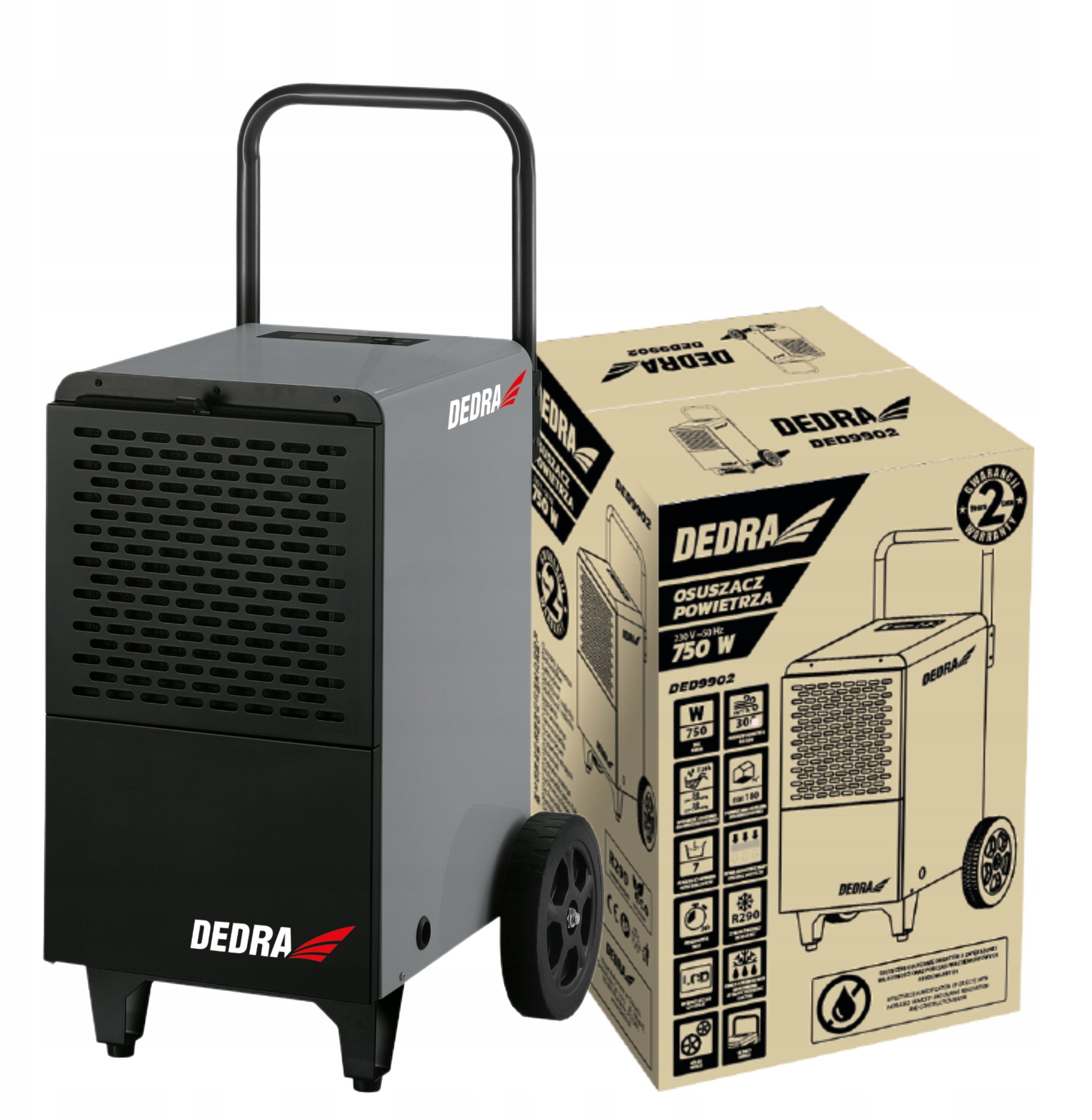 Wydajność osuszania 50L/24h – Idealny do różnych pomieszczeń