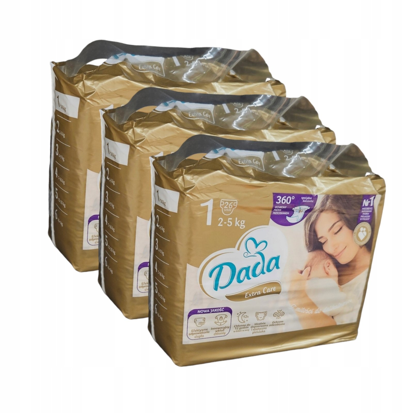 Pieluszki Dada Extra Care 1 – Komfort i ochrona dla Twojego Maluszka