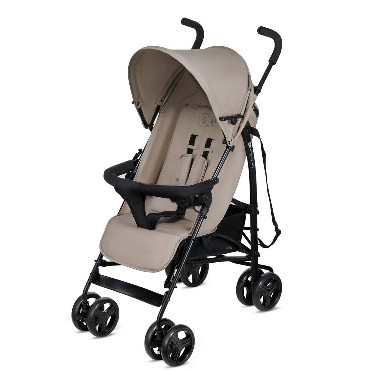 Wózek - składany Kinderkraft TIK, Stone Beige – Idealny towarzysz podróży